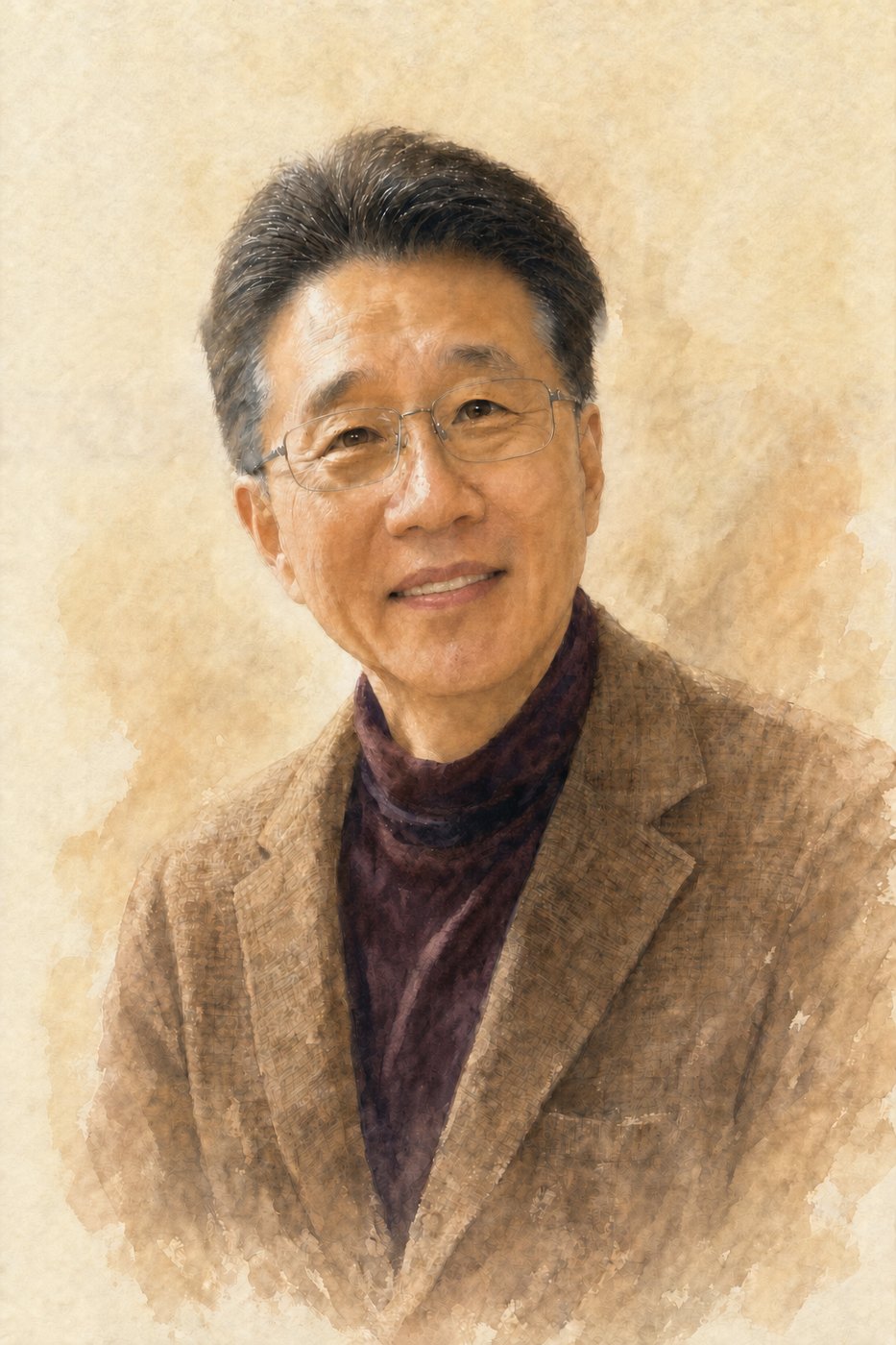 Watercolor portrait of Dad