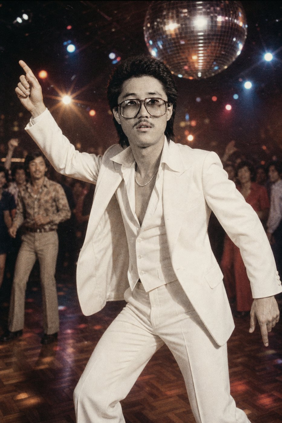 Dad as a disco dancer